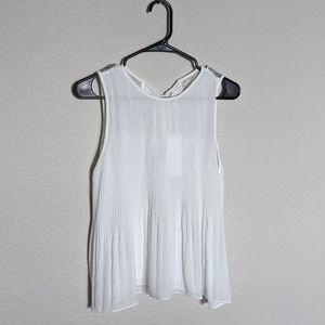 Zara Flowy White Top BNWT